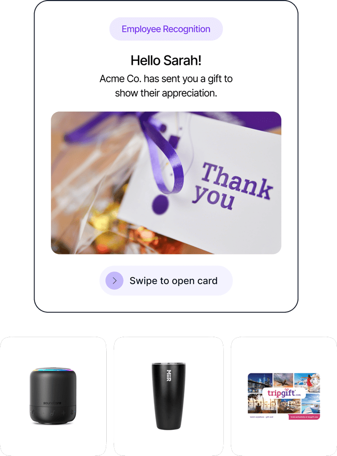 Thank you Gift Card for Employee Appreciation by BlinkSwag