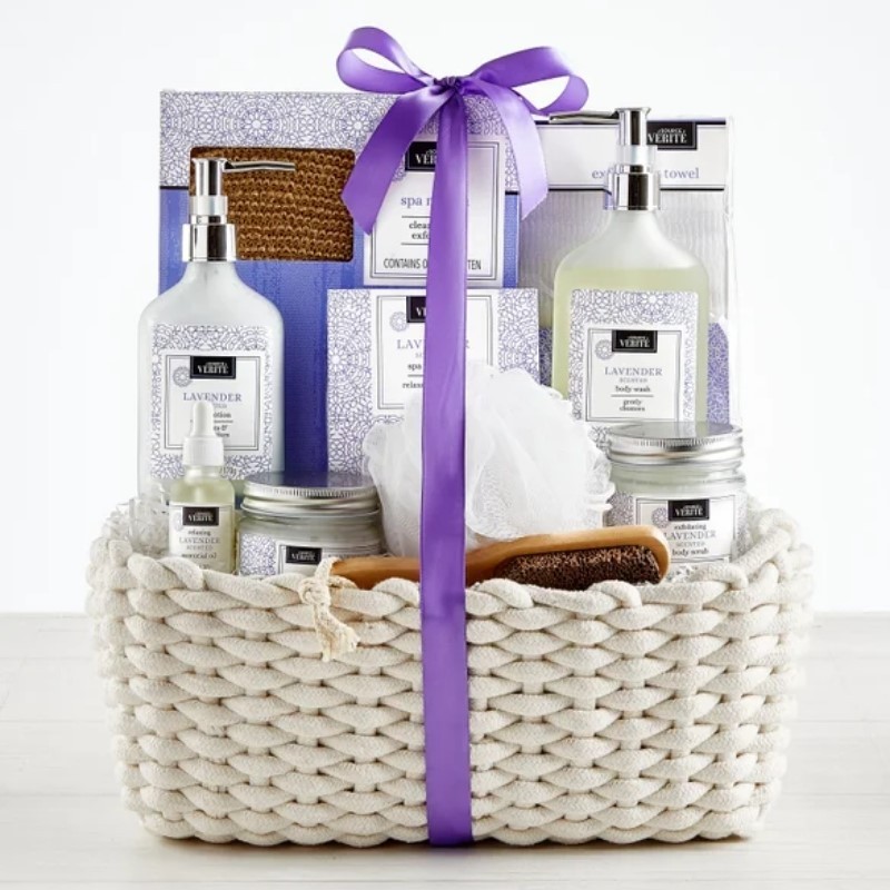 Denarii Lavender Spa Gift Basket - BlinkSwag Gifting