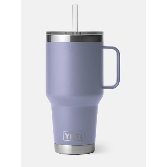 YETI Rambler® 35 Oz Mug with cup holder friendly mug Straw Lid (P)