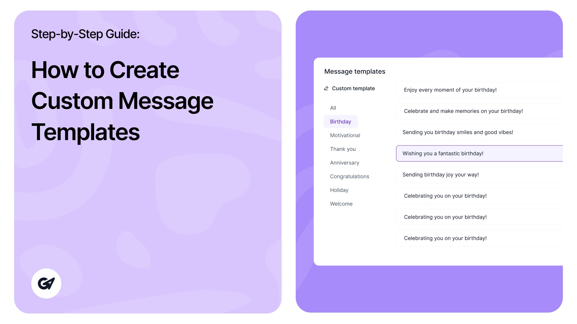 How to Create Custom Message Templates - BlinkSwag