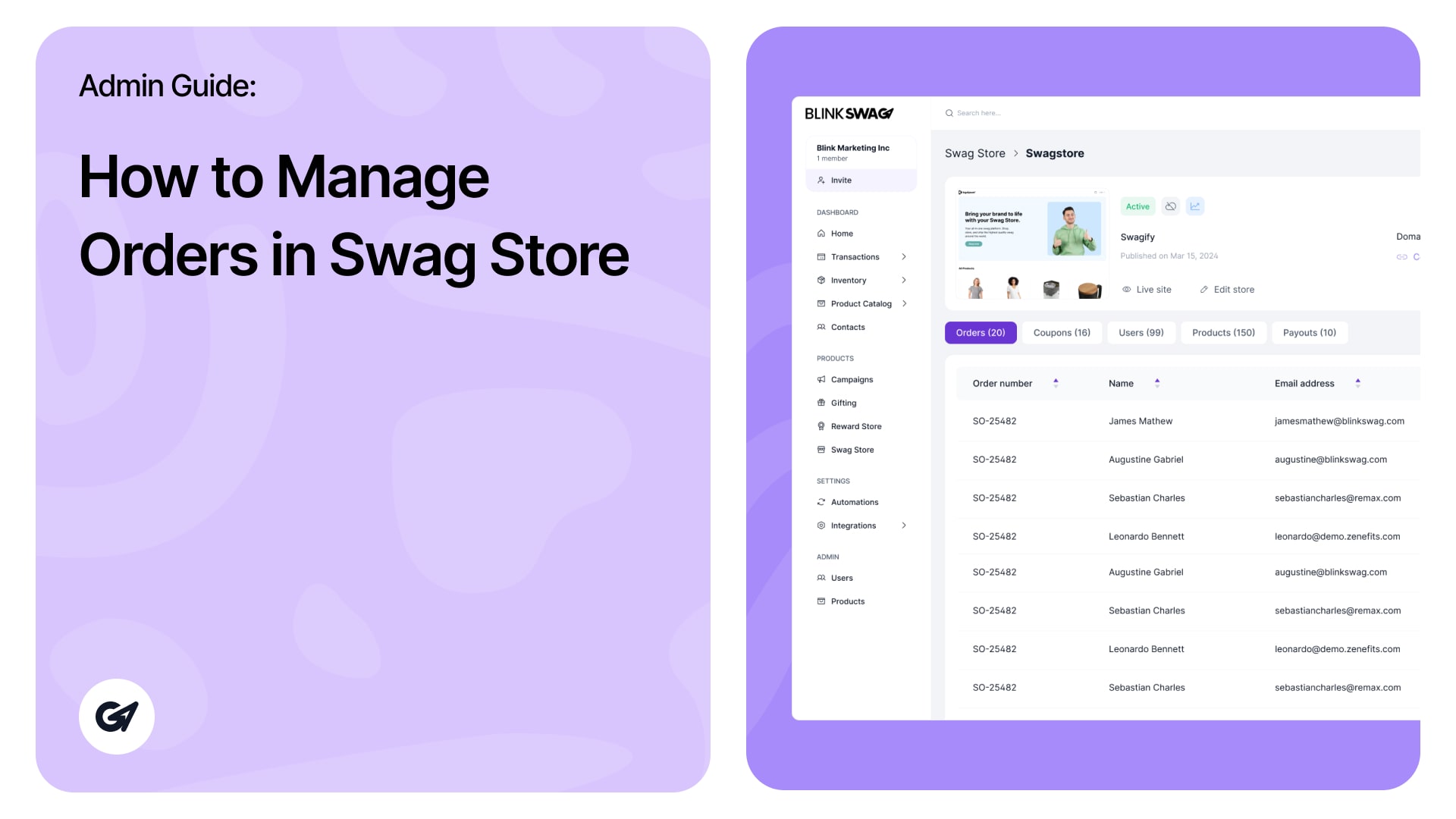 How to Manage Orders in Swag Store | Admin Guide