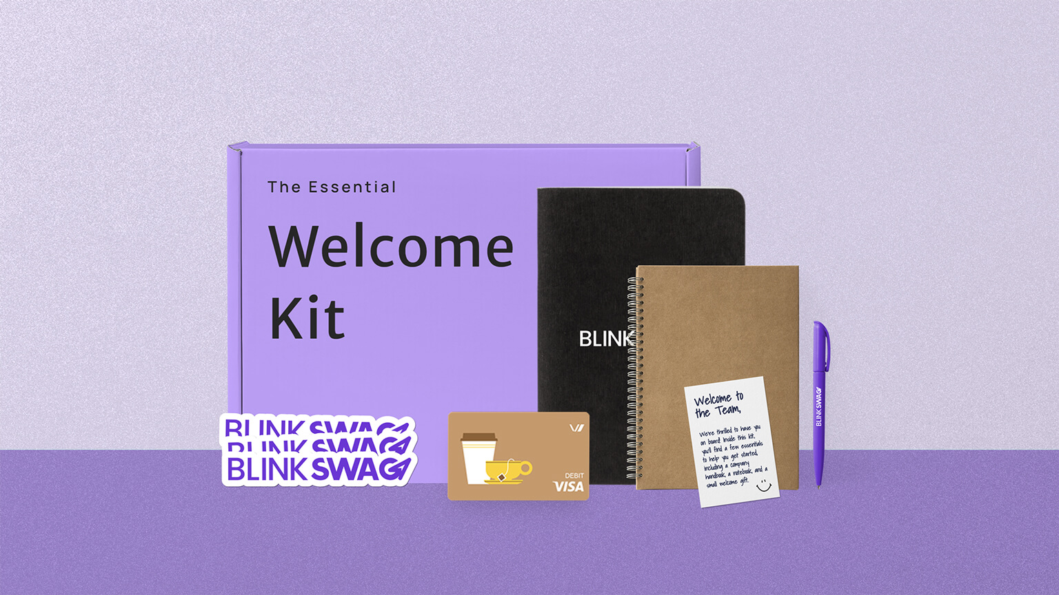 The "Welcome to the Team" Virtual Party Swag Kit - BlinkSwag