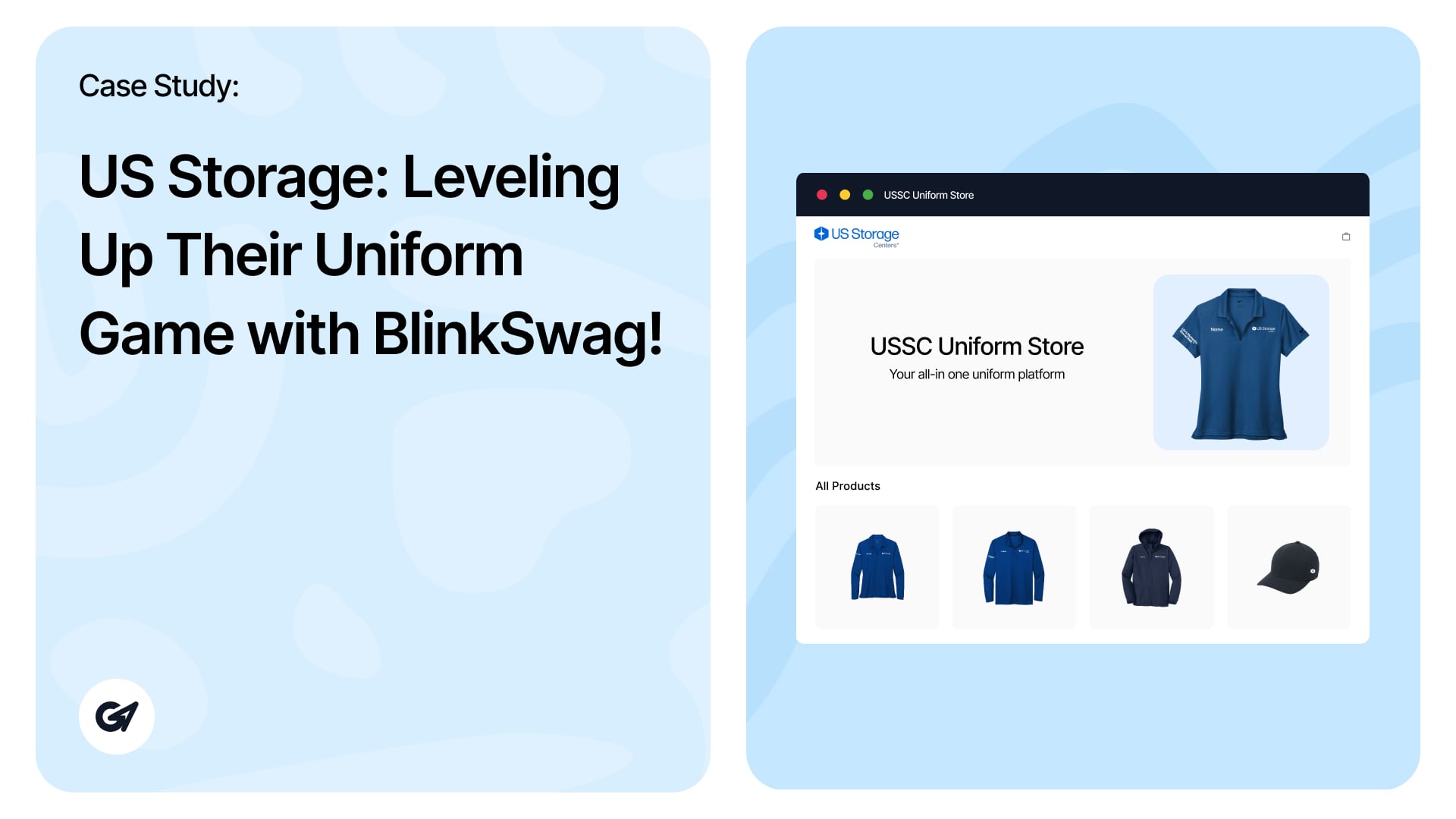 US Storage: Leveling Up Their Uniform Game with BlinkSwag!