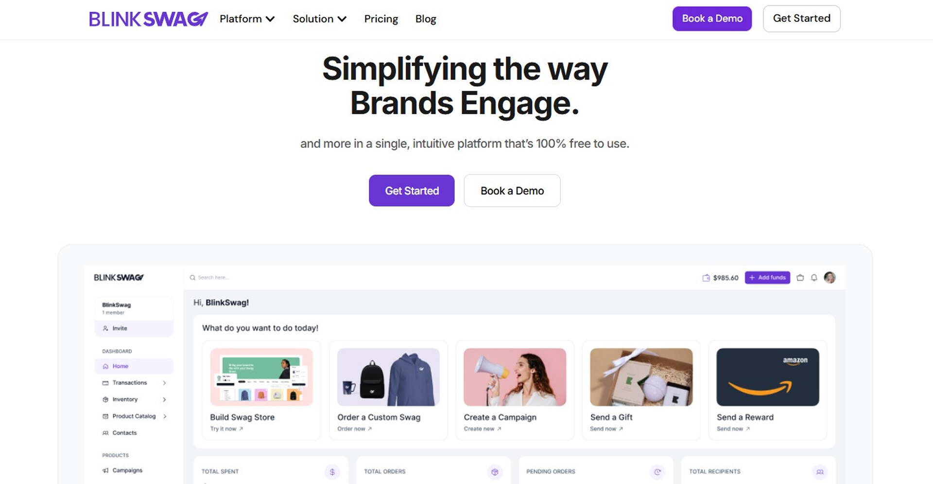 BlinkSwag_ Homepage