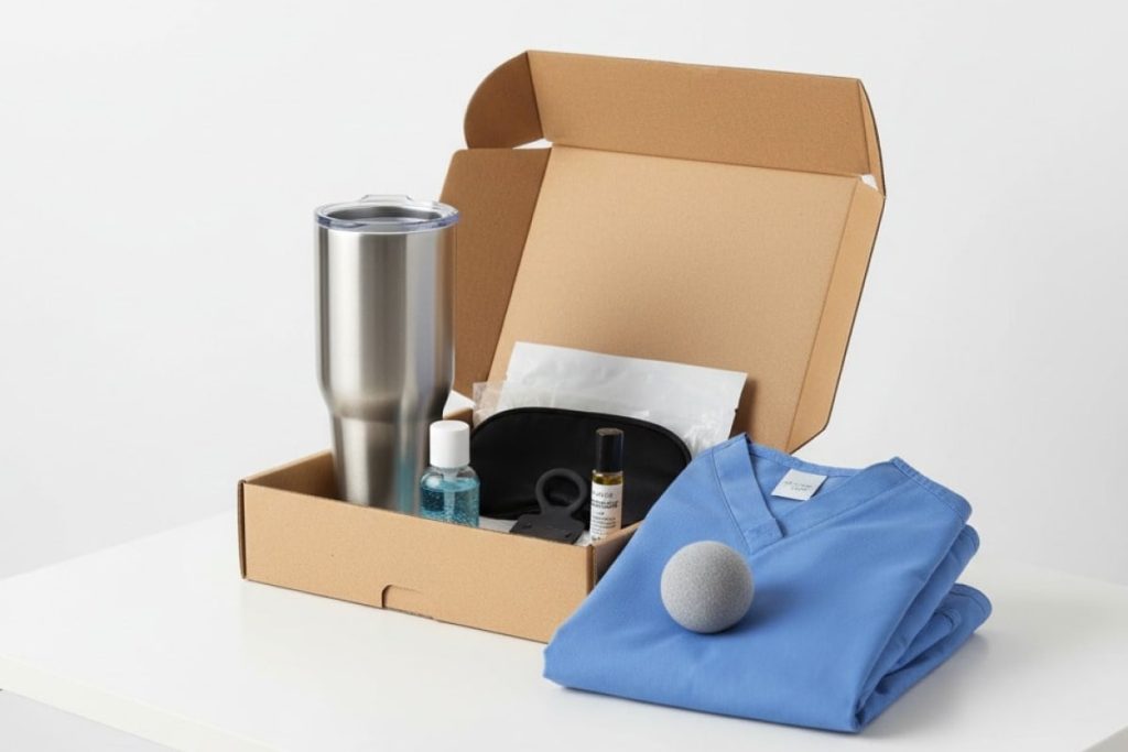 Wellness swag kit for healthcare professionals