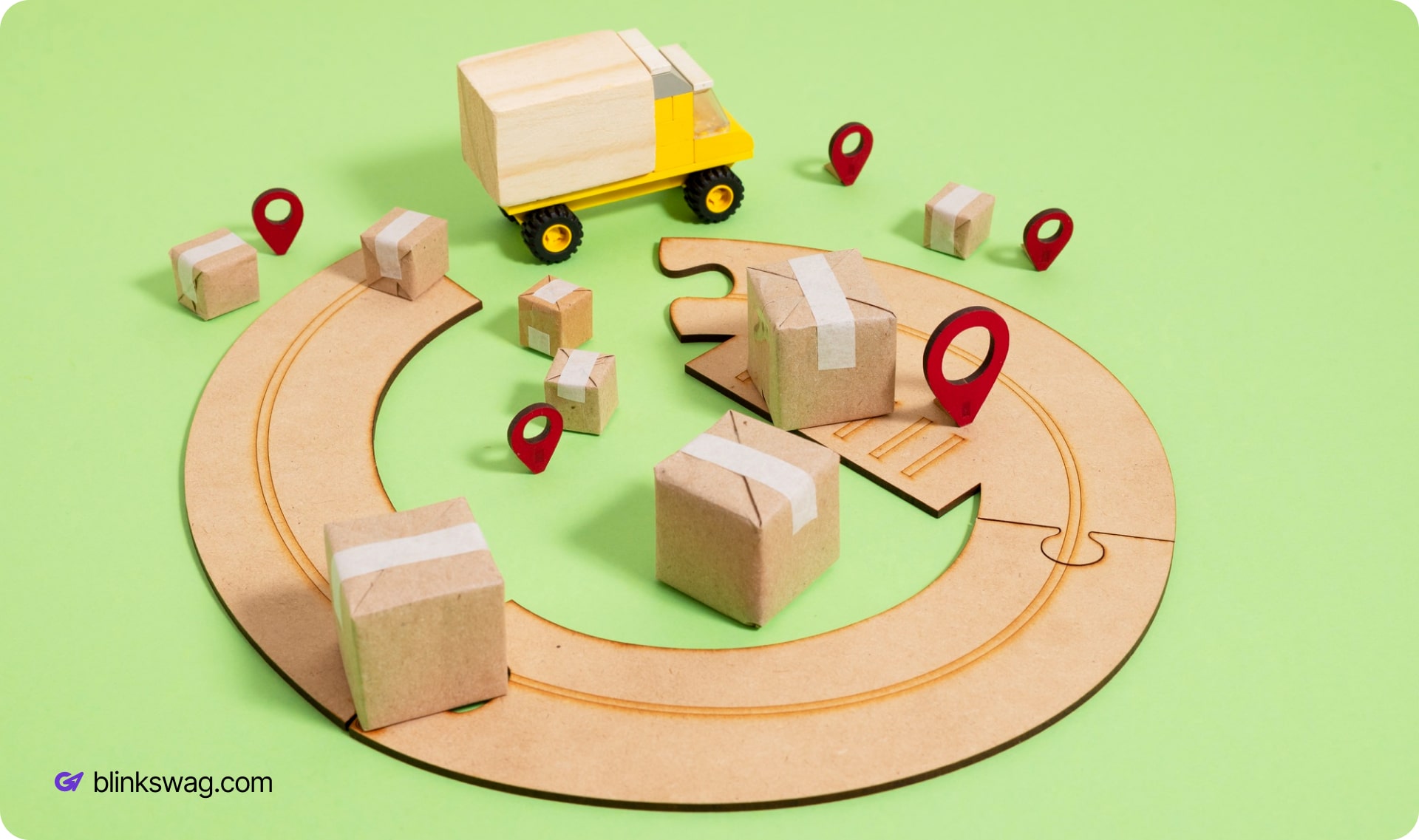 Animation of Logistics Behind Sustainable Swag