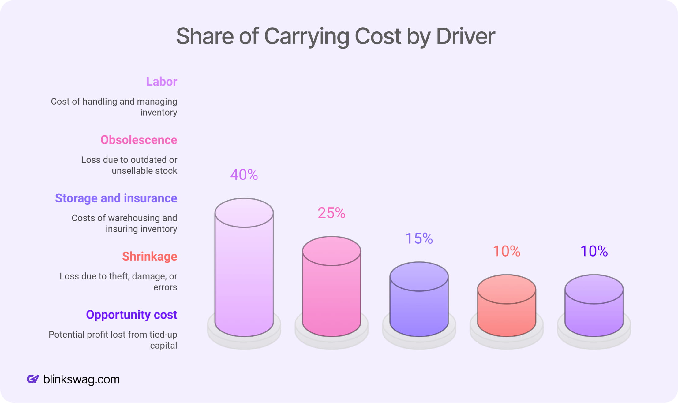 Share of Carrying Cost by Driver