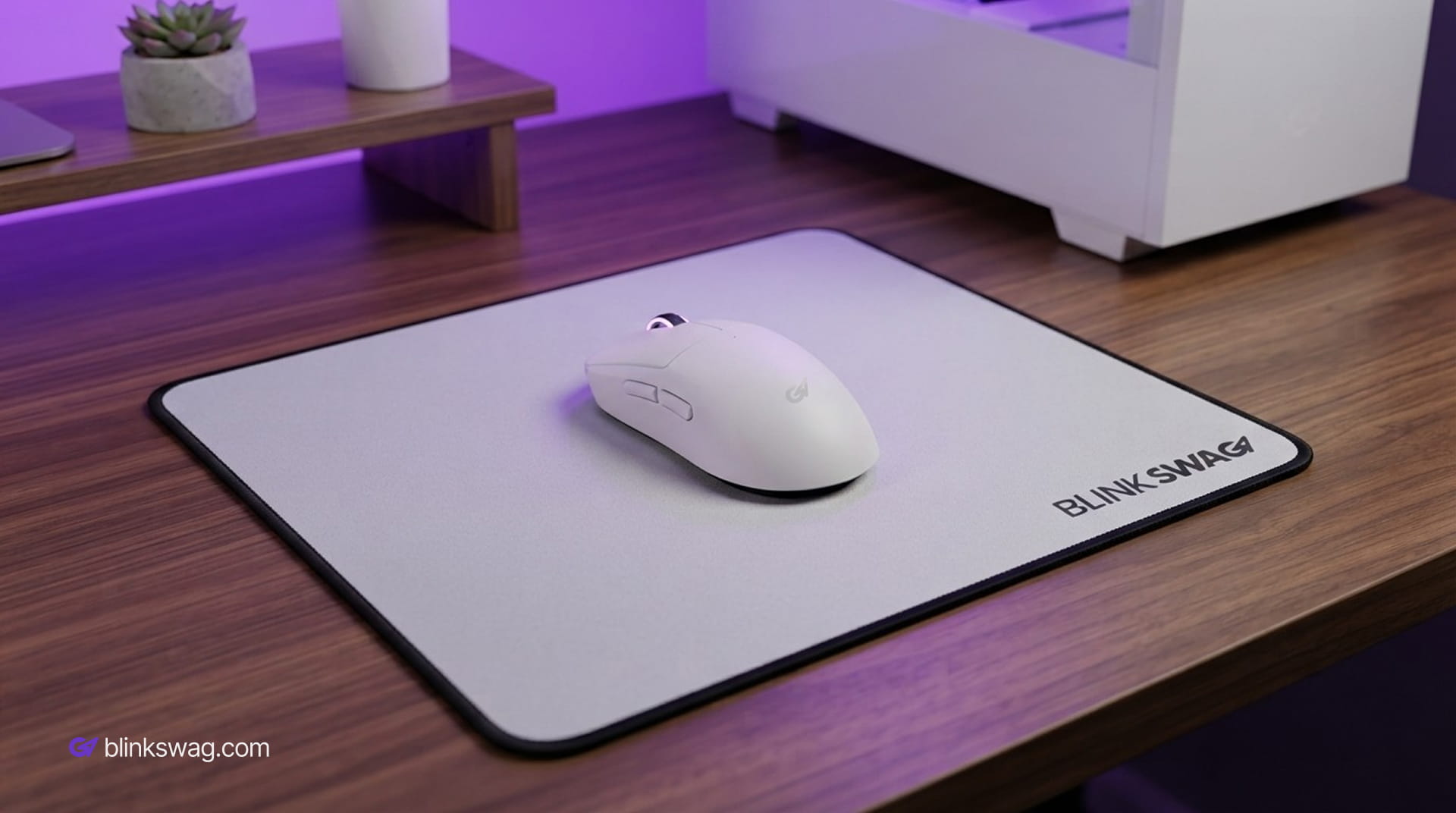 Large Stealth Edition Cloth Gaming Mouse Pad with Stitched Edges