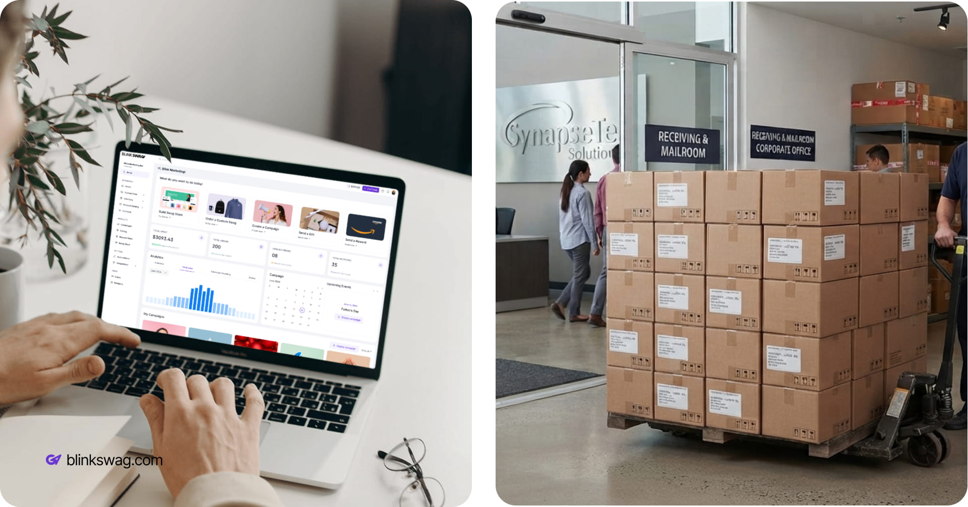 ordering swag and shipping swag