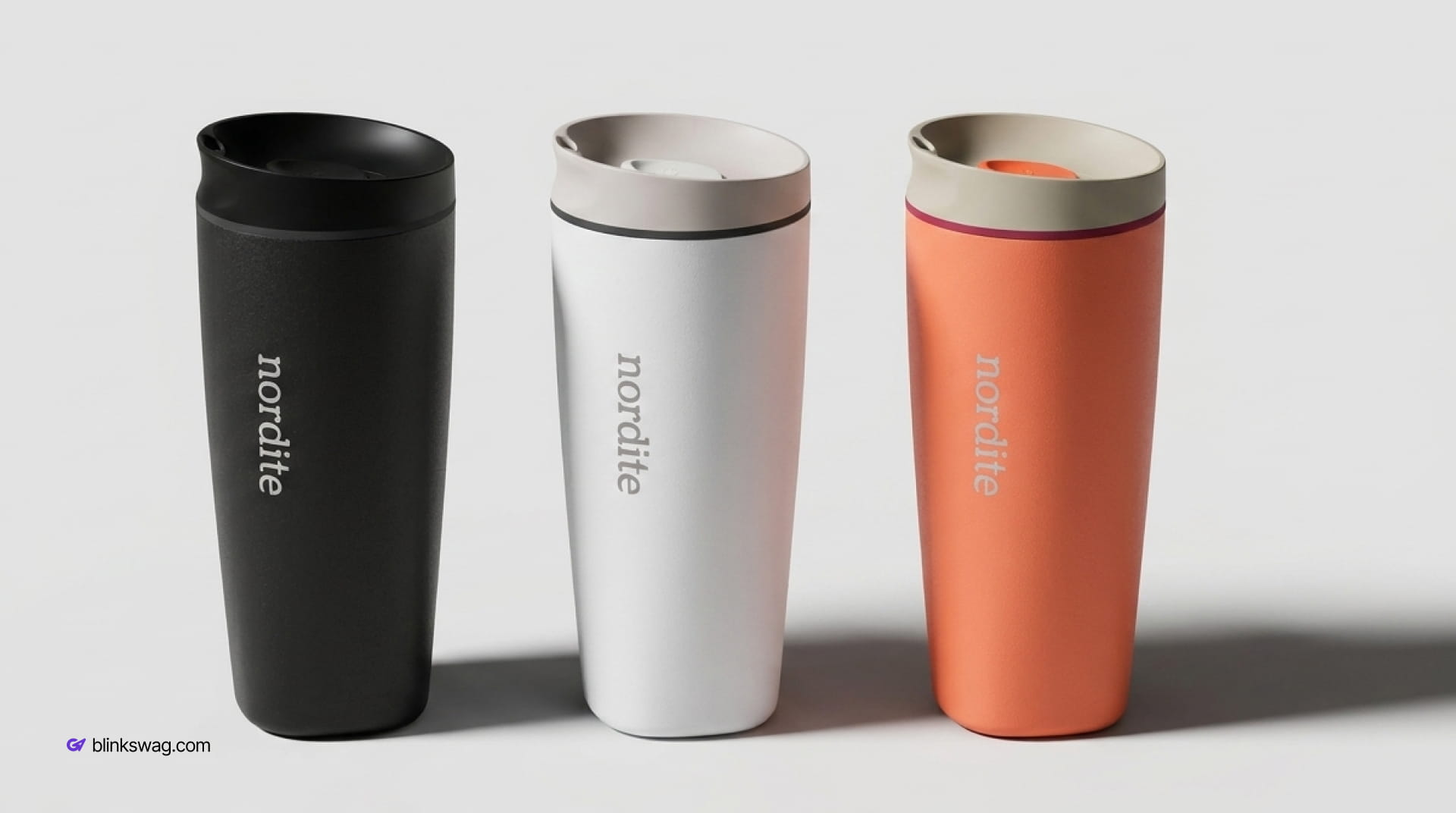 20 oz Owala Smoothsip Slider Insulated Travel Coffee Tumbler custom branded for nordite by BlinkSwag