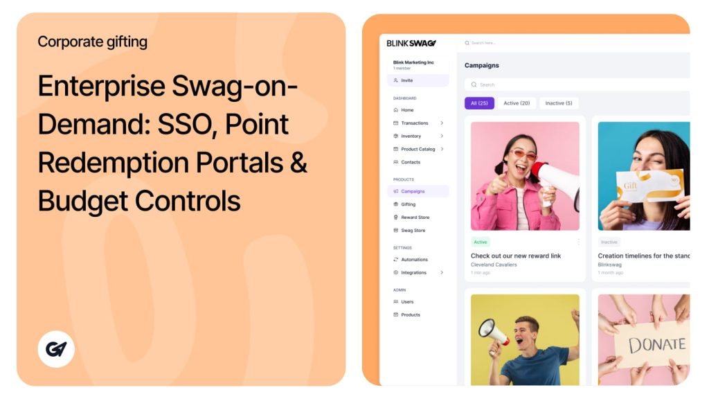 Enterprise Swag-on-Demand: SSO & Point Redemption Portals